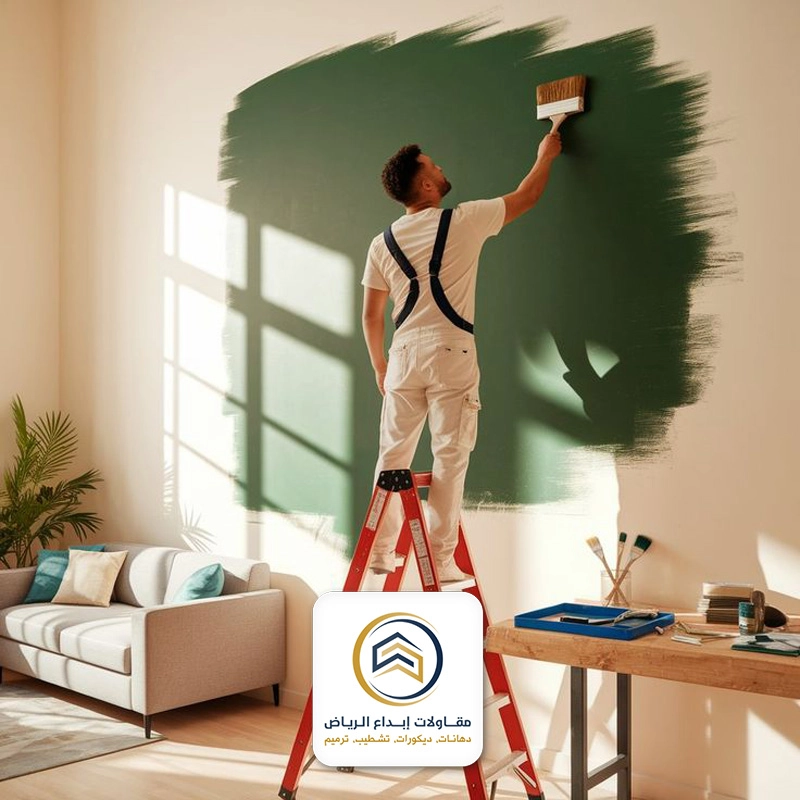 تغيير لون الحائط بالرياض