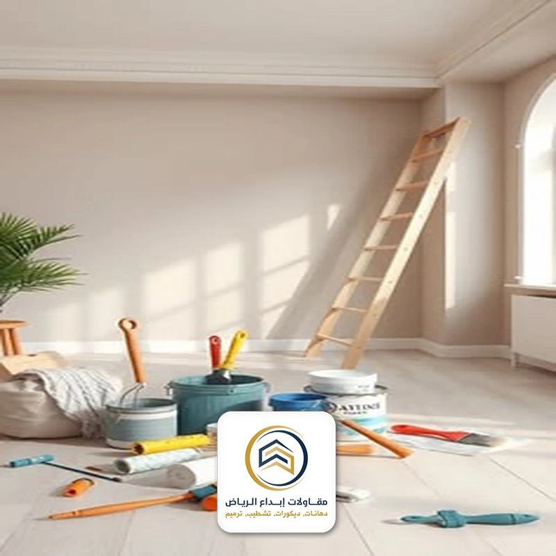 دهان جدران داخلية في الرياض