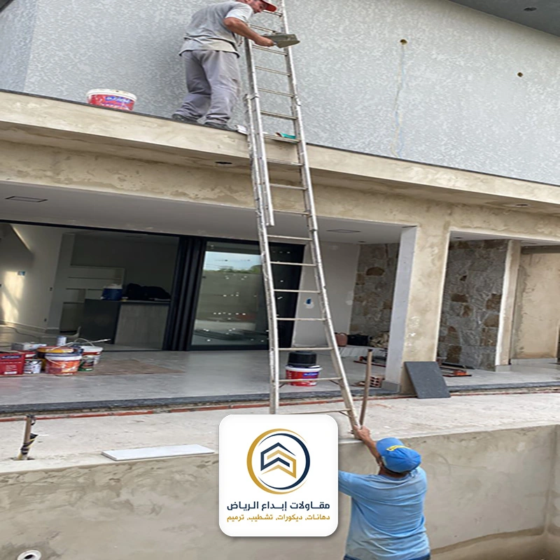 ترميم واجهة منزل في الرياض