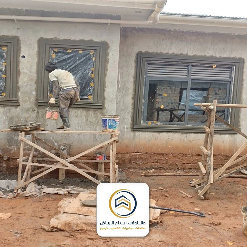 ترميم واجهة منزل في الرياض