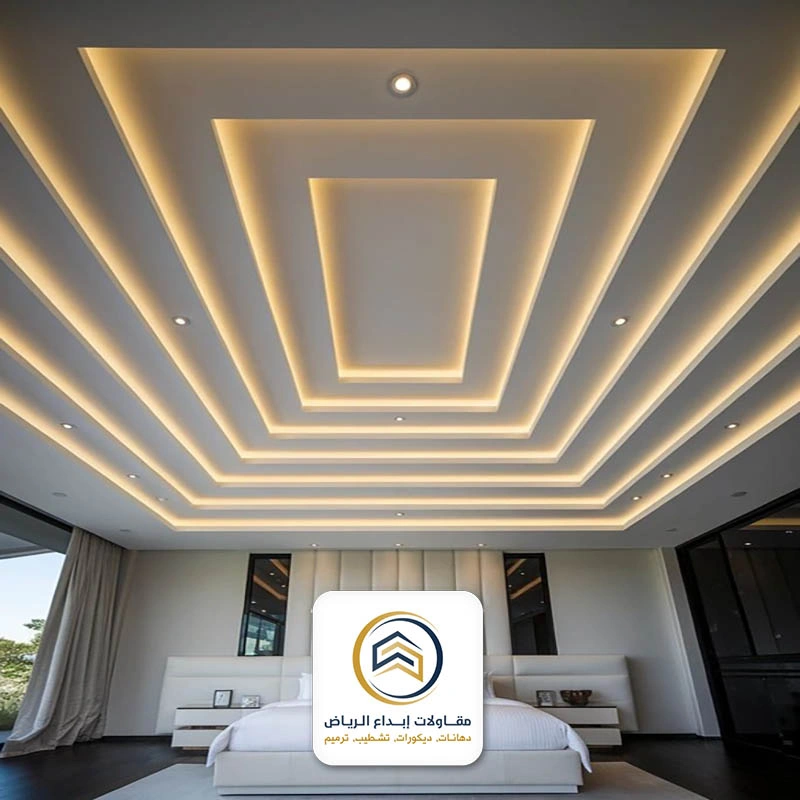 سقف مستعار جبس غرف نوم بالرياض