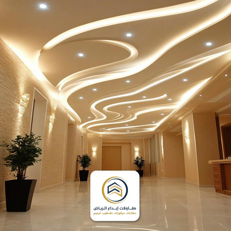 ديكور سقف مستعار جبس بورد الرياض